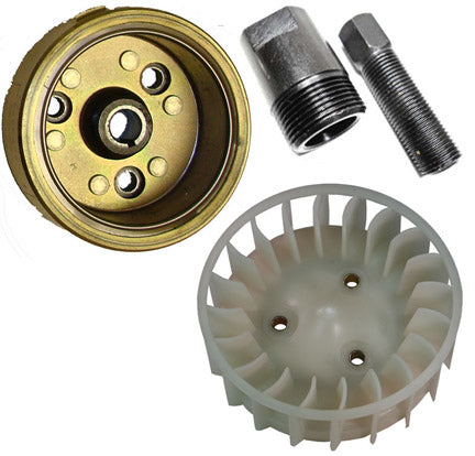 Flywheel, Fans, & Pullers