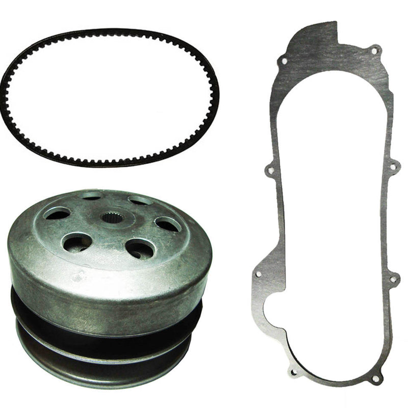 Rear Clutch, Belt & Gasket GY6 50cc 49cc QMB139 Short Case 4 Stroke Scooters
