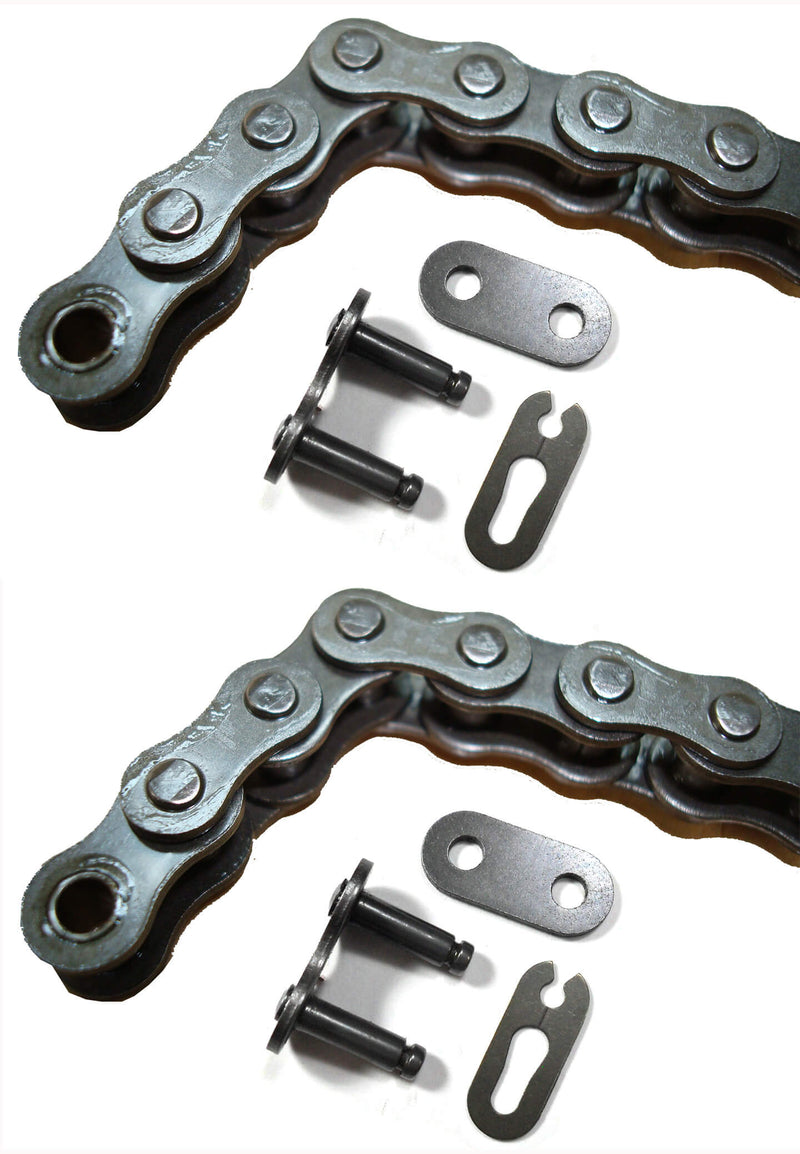 Chain #420 x 90L & Jackshaft Chain #420 x 42L For Coleman CT200U Trail 200 Mini Bike