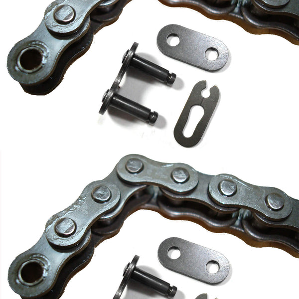 Chain #420 x 90L & Jackshaft Chain #420 x 42L For Coleman CT200U Trail 200 Mini Bike