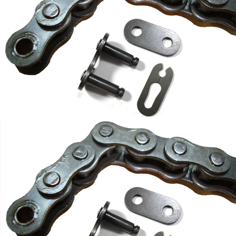 Chain #420 x 90L & Jackshaft Chain #420 x 42L For Coleman CT200U Trail 200 Mini Bike
