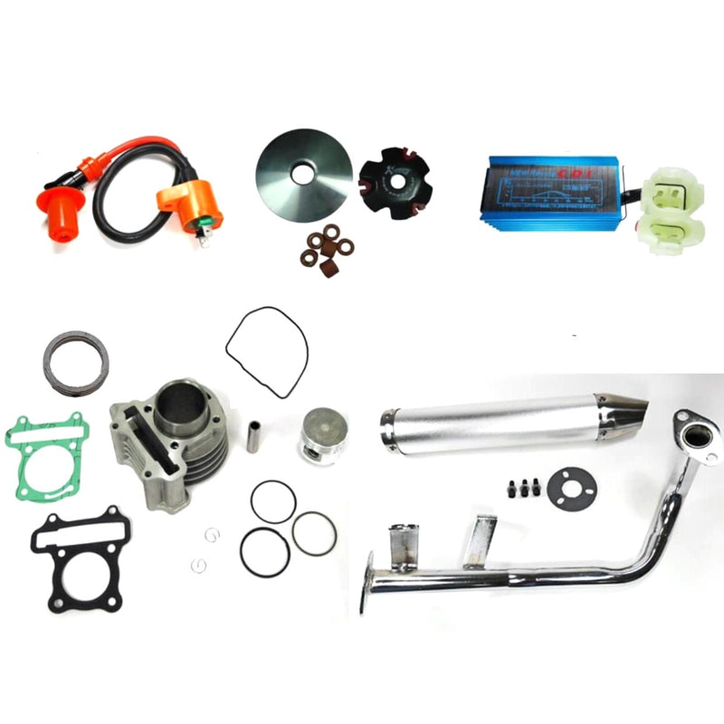 High Performance Speed Kit GY6-60cc (44mm) Comes with all parts shown.
