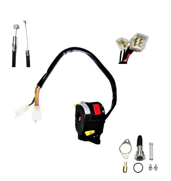 Manual Choke Kit  Fits E-Ton Impuls TXL50, TXL90, Lightning AXL50, Thunder AXL90, Viper RXL50-90cc ATVs  Click here for model listing and additional notes