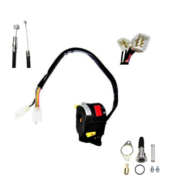 Manual Choke Kit  Fits E-Ton Impuls TXL50, TXL90, Lightning AXL50, Thunder AXL90, Viper RXL50-90cc ATVs  Click here for model listing and additional notes