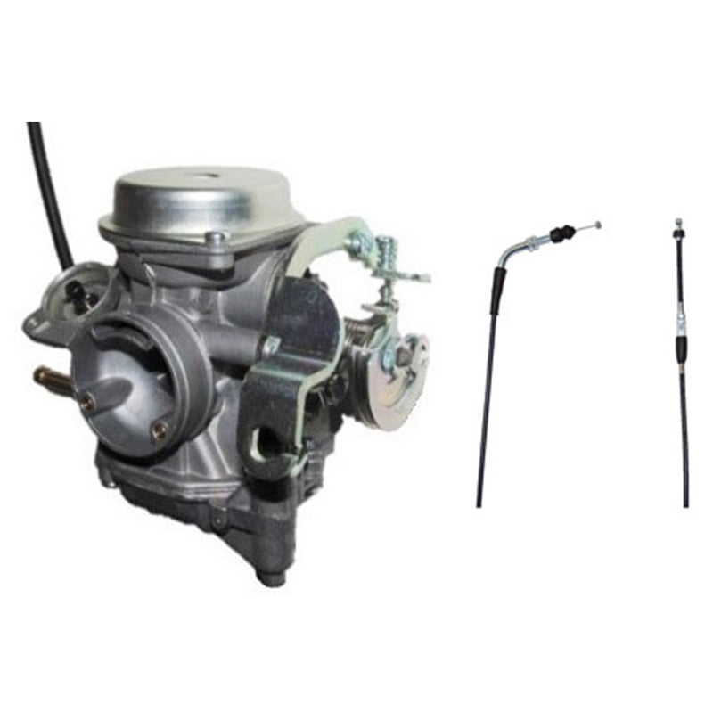 TK Carburetor & Throttle Cable Fits Yamaha Raptor 90 ATV's (2009-2013)(Manual Choke)