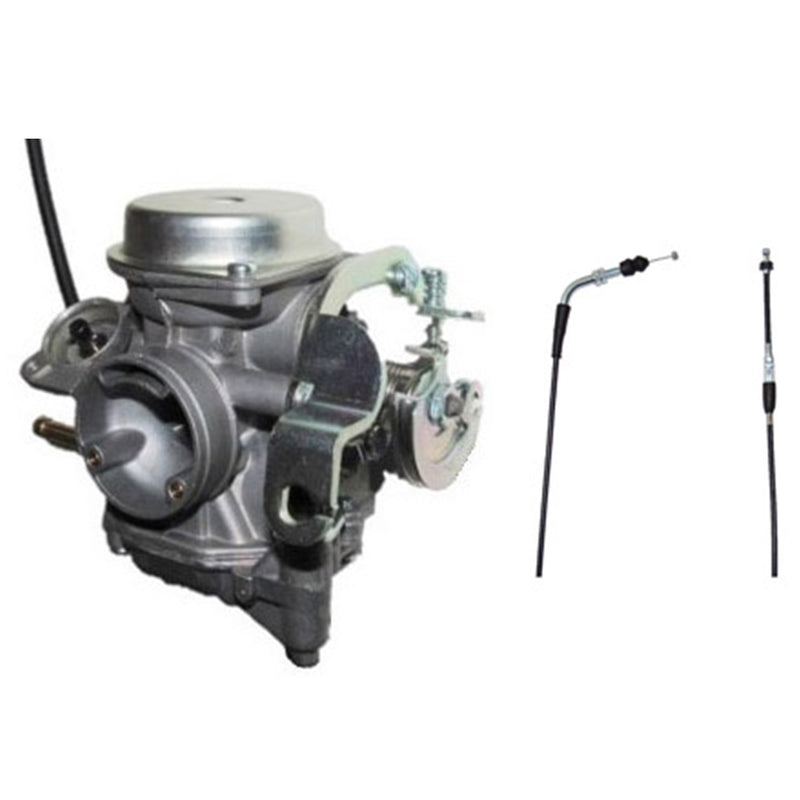 TK Carburetor & Throttle Cable Fits Yamaha Raptor 90 ATV's (2009-2013)(Manual Choke)