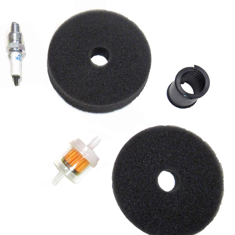 E-Ton 70cc/90cc 4-Stroke Maintenance Kit & Yamaha Raptor 90 (2009-2013) Maintenance Kit  Air Filters, Fuel Filter, Spark Plug & PU Steering Bushing