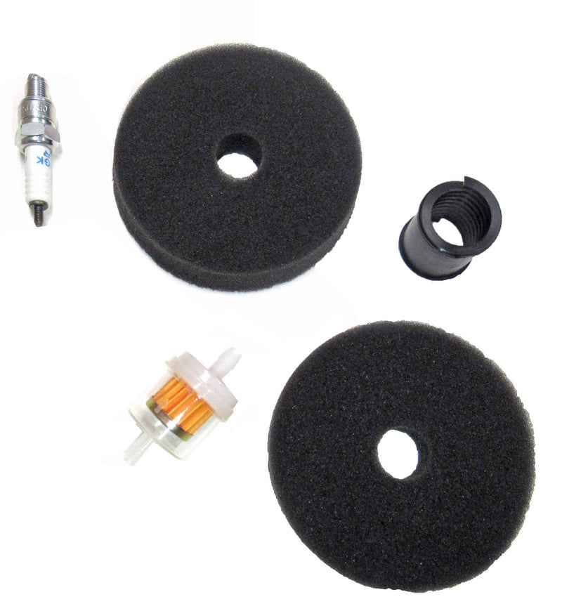 E-Ton 70cc/90cc 4-Stroke Maintenance Kit & Yamaha Raptor 90 (2009-2013) Maintenance Kit  Air Filters, Fuel Filter, Spark Plug & PU Steering Bushing
