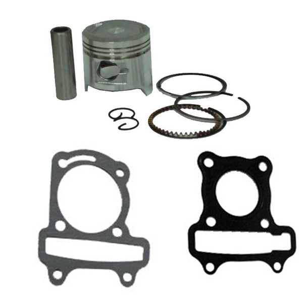 49cc (Standard 39mm) Piston Kit with Head & Base Gasket.Fits GY6-50 Chinese Scooter MotorsPIN=13mm H=31.8 Ctr Pin To Top=17.8