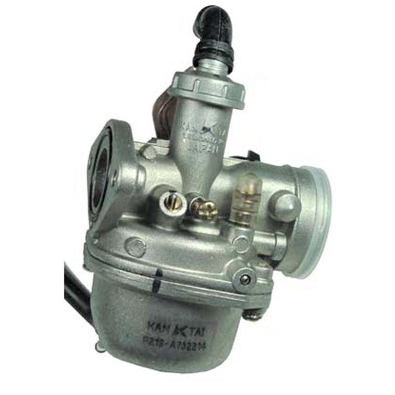 PZ19 Carburetor with Insulator & Paper Gasket50-125cc ATV, DirtbikeCABLE CHOKE  Intake ID=19 Air OD=35  Bolts Ctr to Ctr 48mm