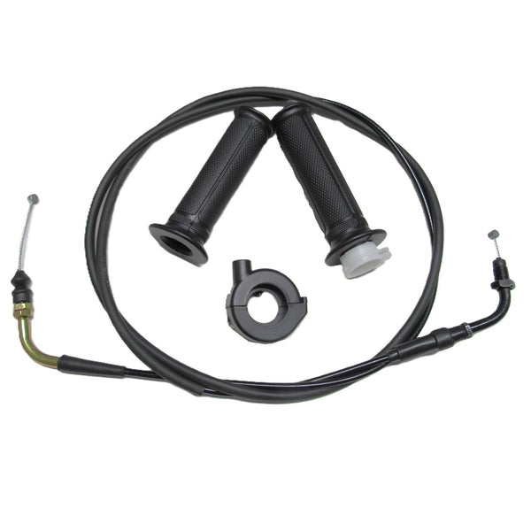 GY6 Throttle Cable, Handlebar Grip Set & Throttle Cable Housing Kit