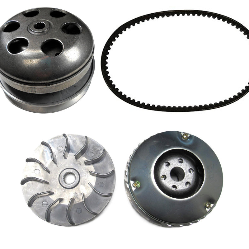 Front and Rear Clutch with Belt Fits Hammerhead GTS 250 and SS 250 Go Karts