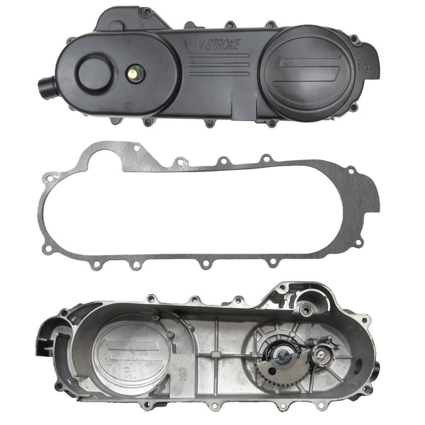 Belt Cover and Gasket, Gy6-50 460mm Fits Maddog Scooters - Others with the 460mm long case.