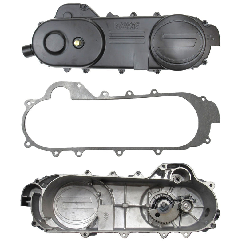 Belt Cover and Gasket, Gy6-50 460mm Fits Maddog Scooters - Others with the 460mm long case.
