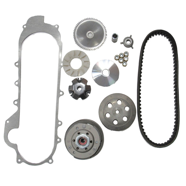 49cc 50cc GY6 Ice Bear Maddog Scooter Front and Rear Clutch, Belt & Gasket