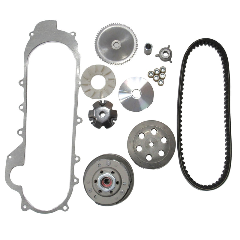 49cc 50cc GY6 Ice Bear Maddog Scooter Front and Rear Clutch, Belt & Gasket