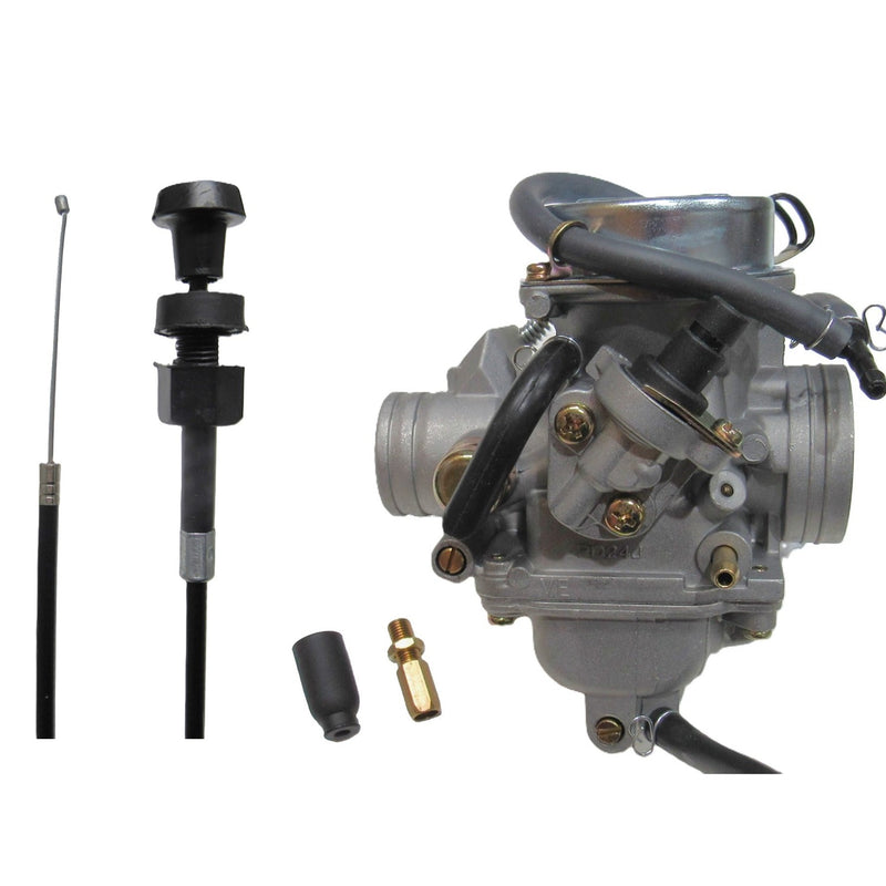 Polaris Hammerhead 150cc Go Kart Manual Choke Carburetor & Choke Cable, Top Quality Kei-Hin Carburetor