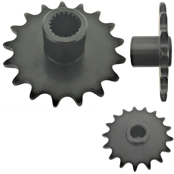 Front Sprocket #520 17th  Splines=19, ID=20mm  Total Width=37mm