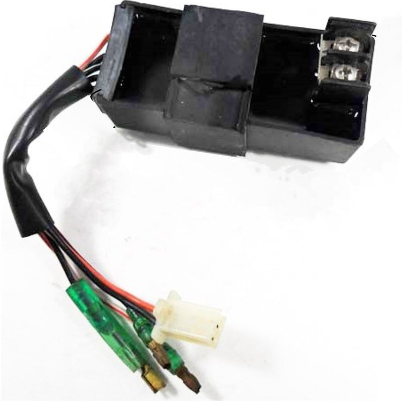 CDI Box 2 Stroke  Alpha Sports Kolt 50  49-90cc Taiwan ATVs, Scooters  2 pin jack, 1 FM plug, 2 male plugs, 2 screws  87x38x23