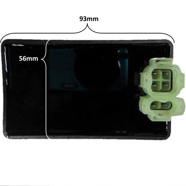 CDI Box  2 plug, 6 pin  93mm x 56mm Fits Some Alpha Sports ATVs and Scooters Made In Taiwan.