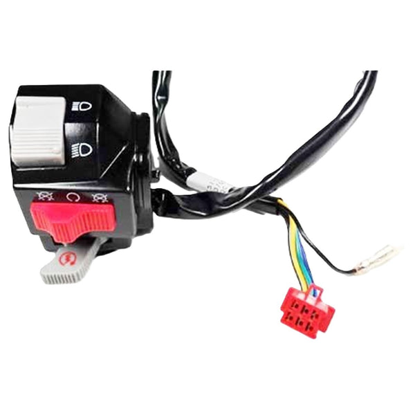 Handlebar Switch (Left Hand)  6 Pins in 6 Pin Male Jack + 1 Wire