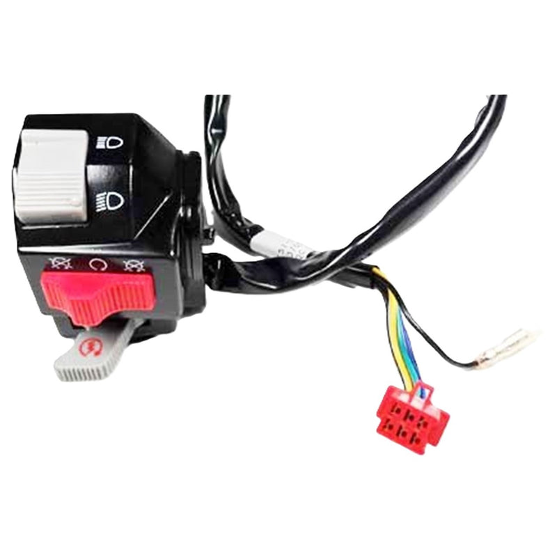Handlebar Switch (Left Hand)  6 Pins in 6 Pin Male Jack + 1 Wire