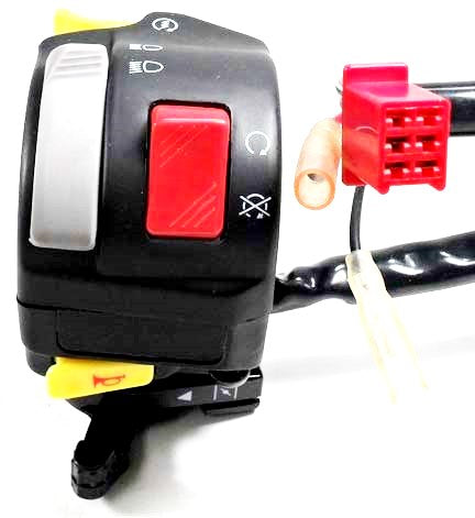 Handlebar Switch (Left Hand)  Manual Choke Lever  6 Pins in 6 Pin Male Jack + 2 Wires