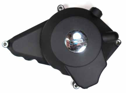 LEFT CRANKCASE COVER BLACK - MPN - 11400-FYBF-40B