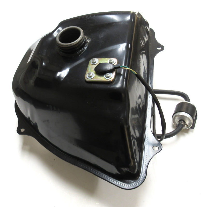 Gas Tank - Tomberlain SDX 600  Fuel level plug=2pin / 2pin jack  Fuel pump=2pin / 4pin jack  Gas filler OD=58mm  Bolts Front to Back=12