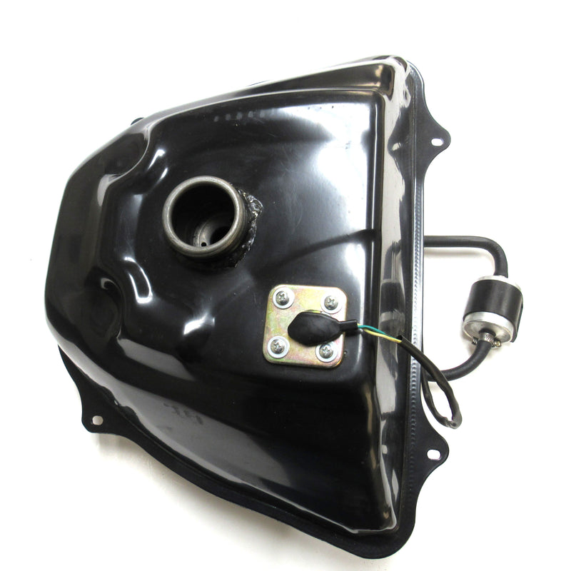 Gas Tank - Tomberlain SDX 600  Fuel level plug=2pin / 2pin jack  Fuel pump=2pin / 4pin jack  Gas filler OD=58mm  Bolts Front to Back=12