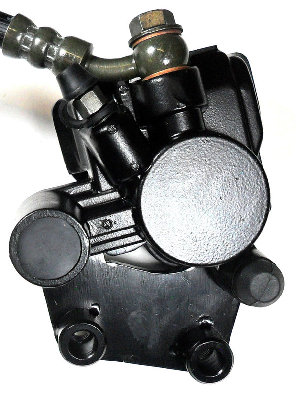 Front Brake Assembly  49-150c Chinese Scooters + Some Mopeds  Line=36in 2 wires  Caliper bolts c/c=43 L=100 W=70mm