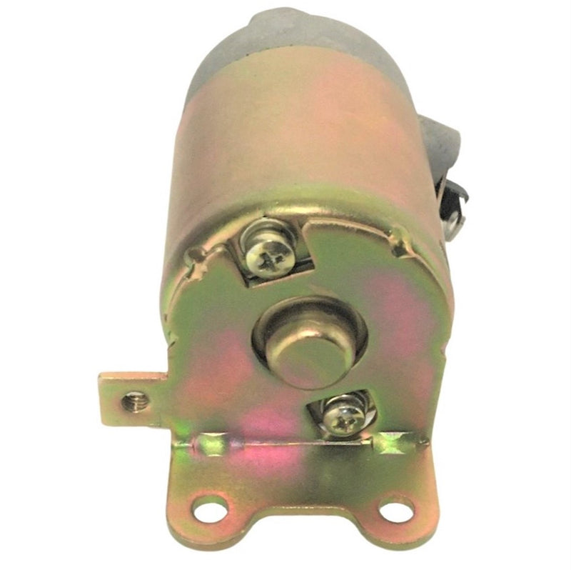 STARTER MOTOR  Fits Some Chinese ATVs, Dirtbikes, and other products. Shaft Splines=9 Spline L=18mm Flange= 30mm, 1 ring terminal, Bolts c/c=38mm, center hole 18mm from body. Main body OG=60, L=90mm