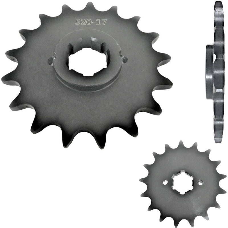Front Sprocket #520 17thID-21/25mm, BOLT C/C-36mm, W=11mm including collar.