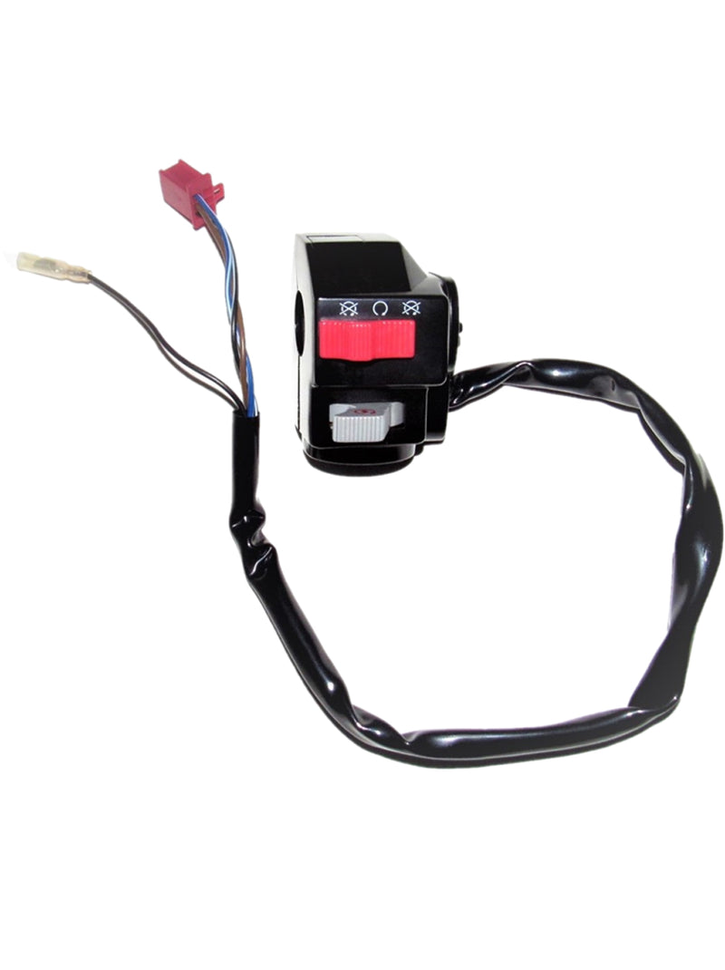 Handlebar Start-Kill Switch (Left Hand) 3 WIRE IN A 6 WIRE MALE JACK + 1 WIRE