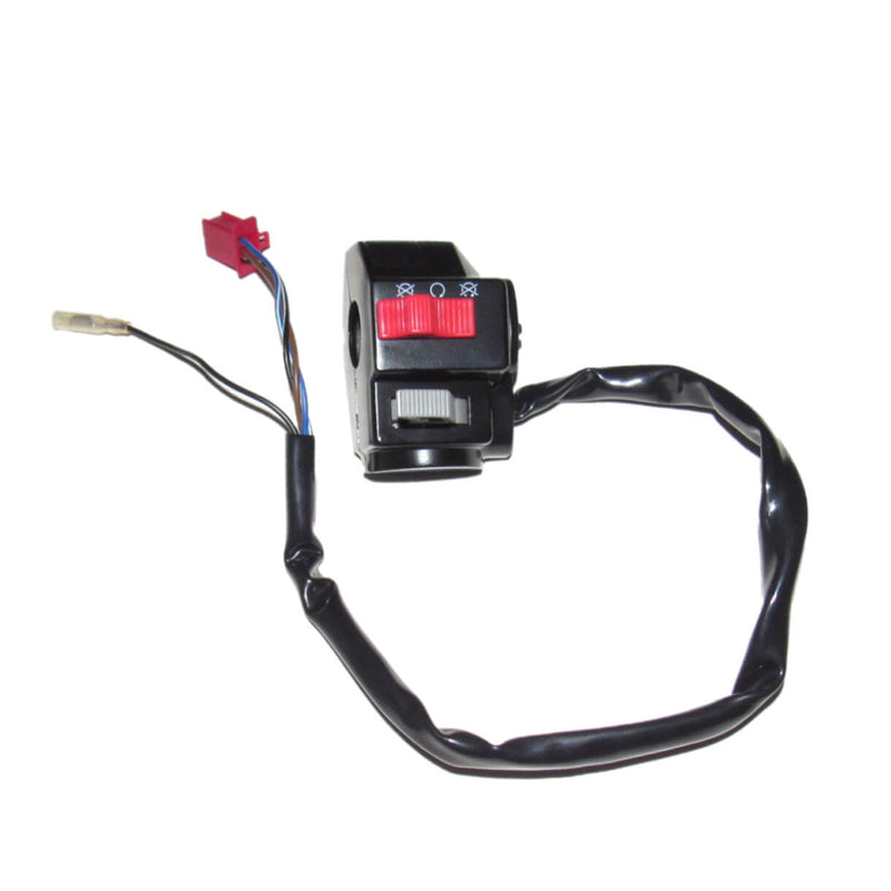 Handlebar Start-Kill Switch (Left Hand) 3 WIRE IN A 6 WIRE MALE JACK + 1 WIRE
