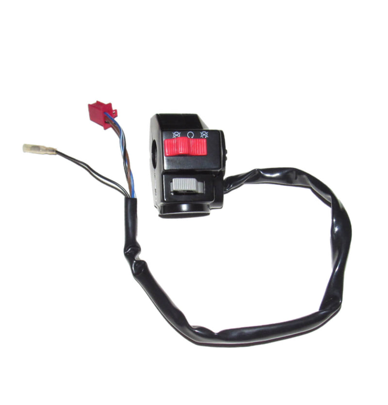 Handlebar Start-Kill Switch (Left Hand) 3 WIRE IN A 6 WIRE MALE JACK + 1 WIRE