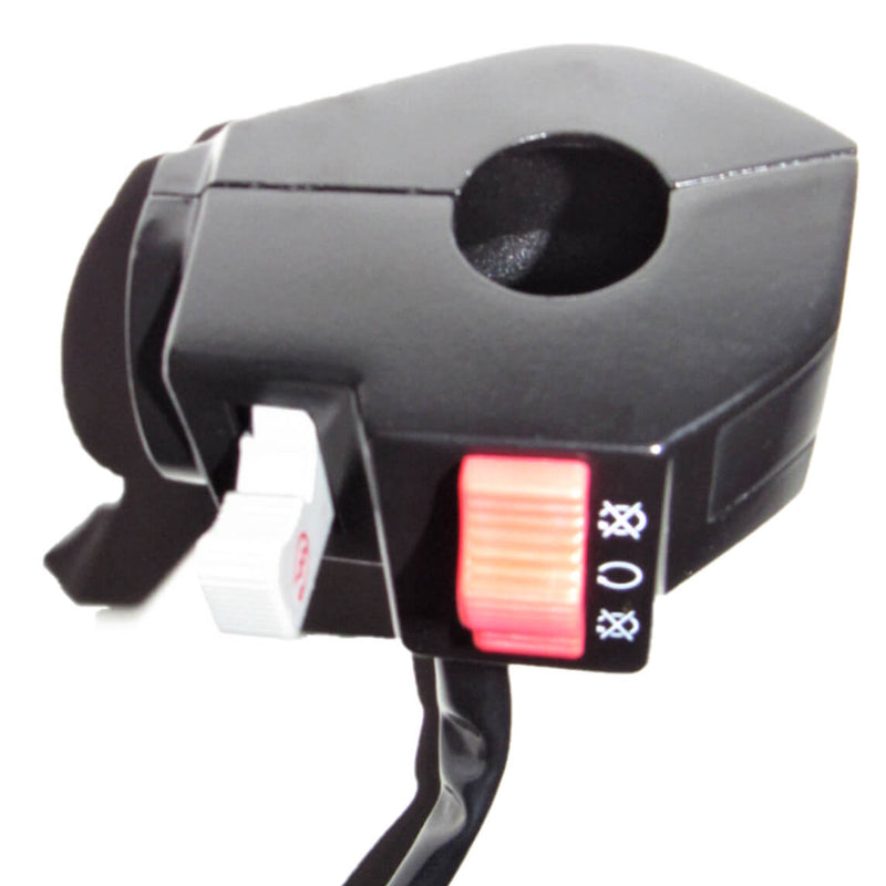 Handlebar Start-Kill Switch (Left Hand) 3 WIRE IN A 6 WIRE MALE JACK + 1 WIRE