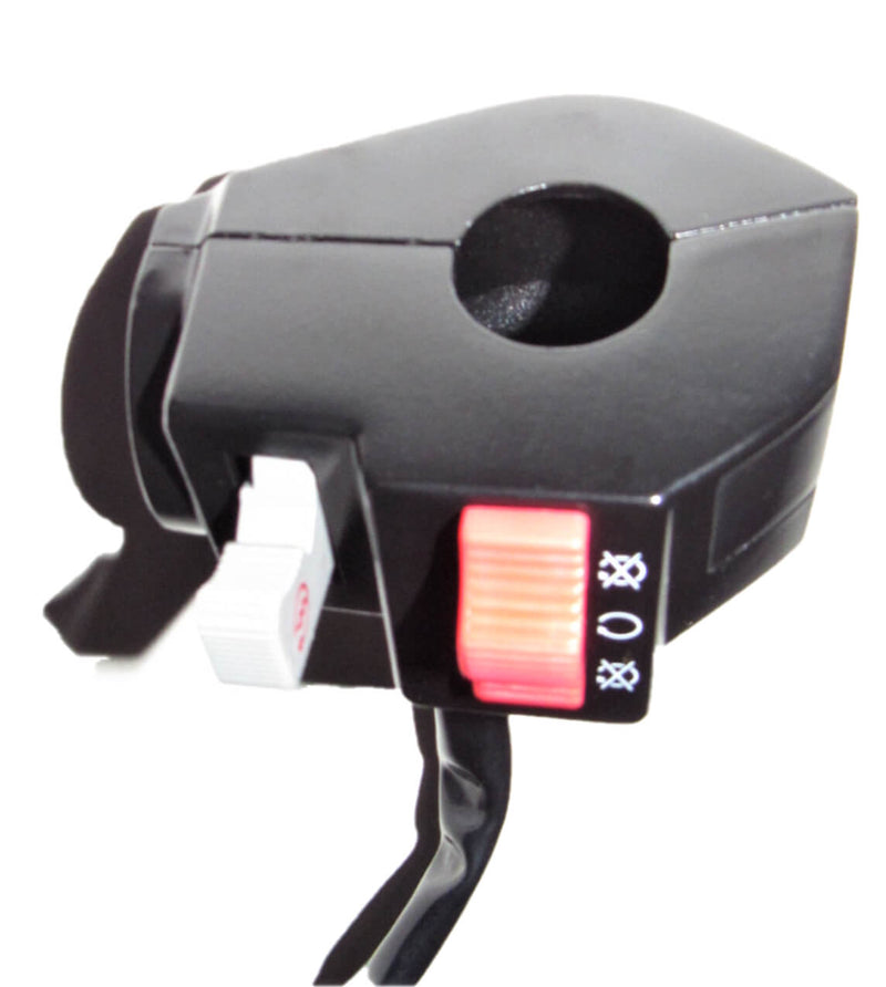Handlebar Start-Kill Switch (Left Hand) 3 WIRE IN A 6 WIRE MALE JACK + 1 WIRE