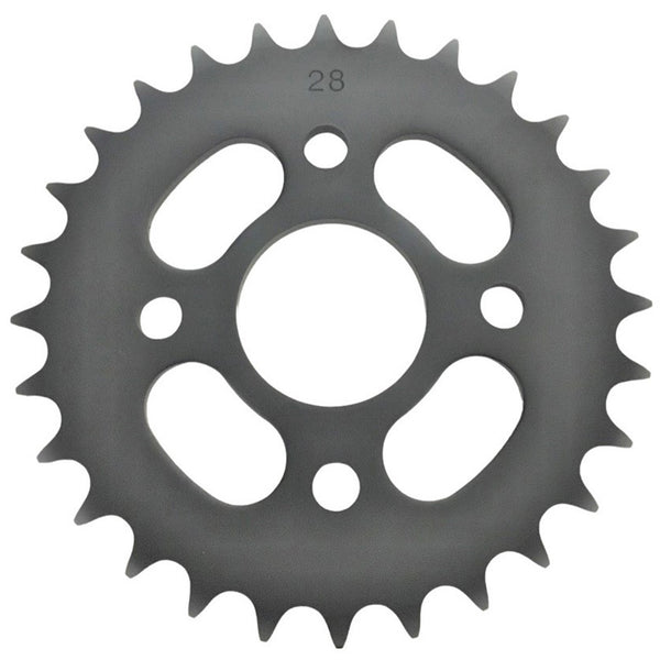 Rear Sprocket #520 28th  Fits E-Ton Impuls TXL90, Thunder AXL90, Sierra DXL90, Viper RXL70, RXL90R ATVs + Polaris, Alpha Sports, and more.  Bolt Pattern=4x80mm (55mm to adjacent hole), Shaft=44mm