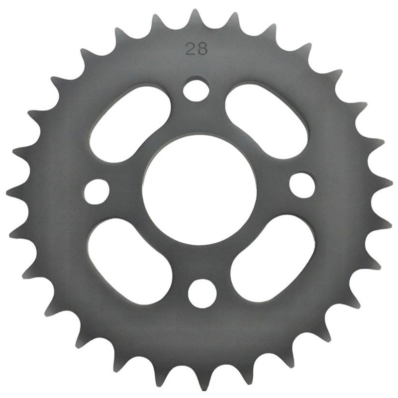 Rear Sprocket #520 28th  Fits E-Ton Impuls TXL90, Thunder AXL90, Sierra DXL90, Viper RXL70, RXL90R ATVs + Polaris, Alpha Sports, and more.  Bolt Pattern=4x80mm (55mm to adjacent hole), Shaft=44mm