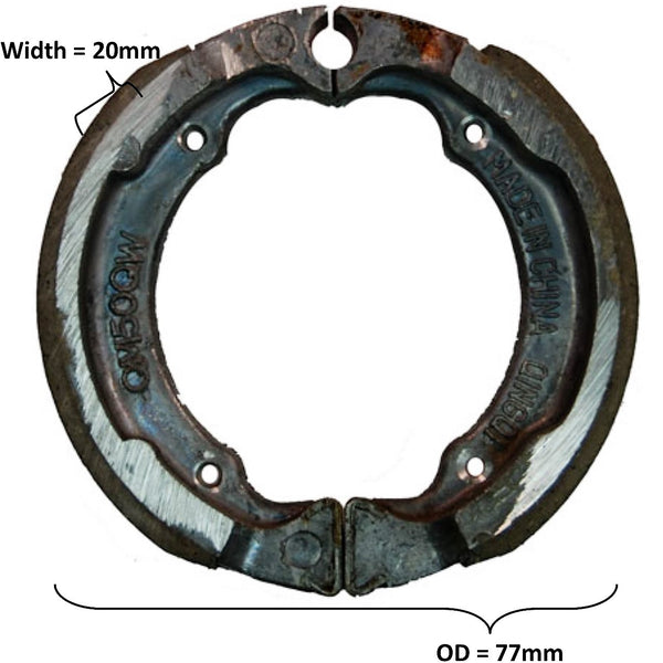 Brake Shoes  OD= 77x20mm