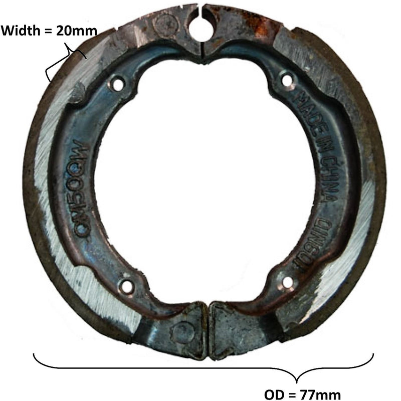 Brake Shoes  OD= 77x20mm