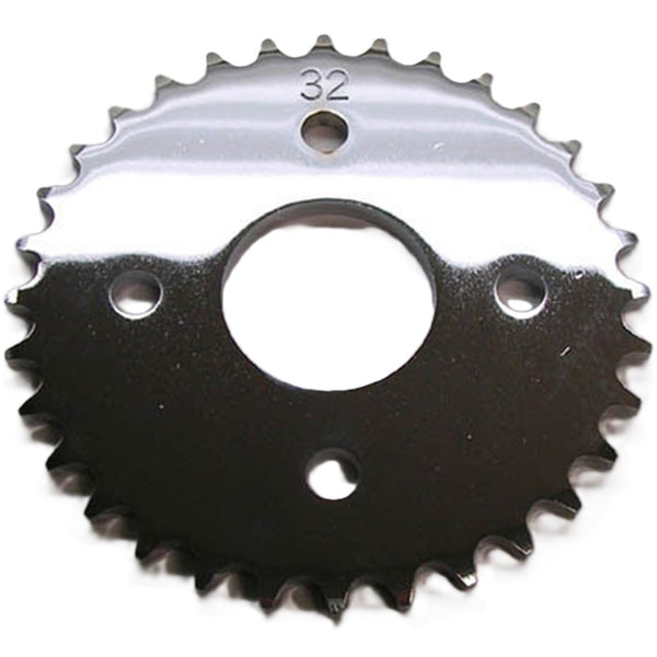 Rear Sprocket #420 32th  Many Taiwanese ATVs  Bolt holes Ctr to Ctr =57 Hole ID=44  Fits Eton 50 + more