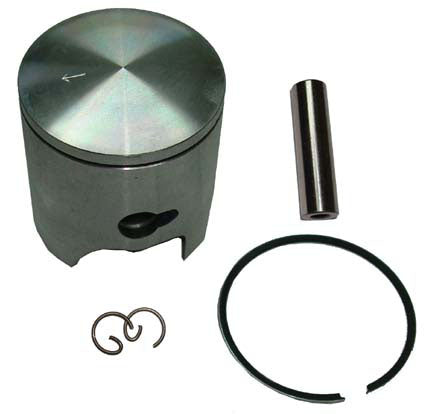 PISTON KIT 70cc 2-stroke  B=47.6 Pin=10 H=49  Ctr Pin To Top = 49mm  For Cast Cylinders
