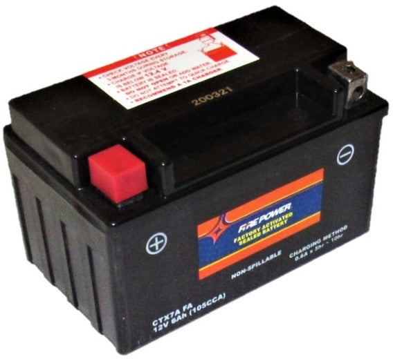 CTX7A FA Fire Power Battery  Sealed Maintenance Free  L=5 7/8