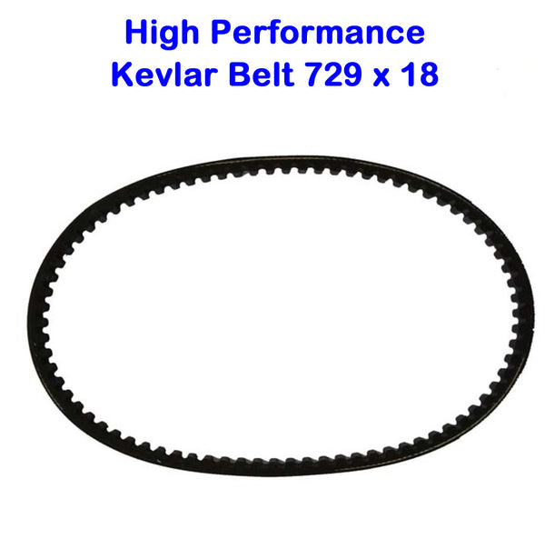 Belt 729x17.5x30  Kevlar  Fits Many Chinese GY6 49-150cc ATVs, GoKarts, and 4 stroke Scooters With 12 & 13