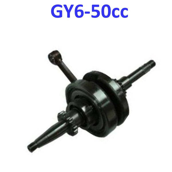 49cc CrankshaftFor GY6-50 QMB139 49-80cc Scooter Motors. Click Here for specs and fitment: