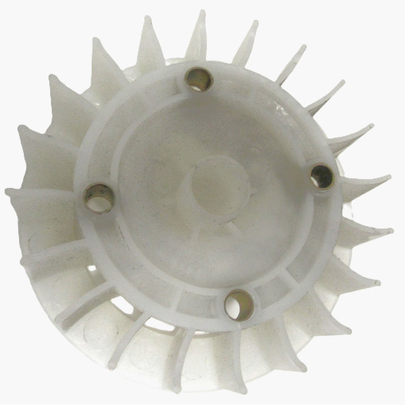 Plastic Flywheel Cooling Fan Fits GY6-50, QMB139 49cc Scooters OD=111mm Bolts Cross c/c=66