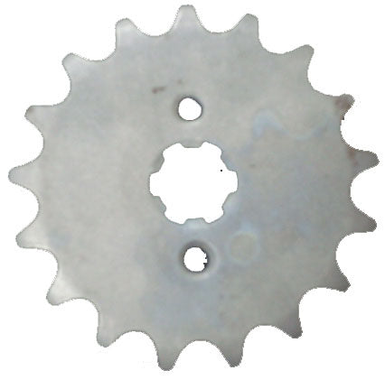 Front Sprocket #428 14th  Bolts=2x30mm Ctr to Ctr, Splines=6  Shaft=14/17mm (shortest/longest point)  50-125cc MOST CHINESE ATVs
