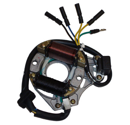 Stator 50-125cc 4 Stroke  Fits Many Chinese ATVs, Dirt Bikes  2 Coils 5 Wires